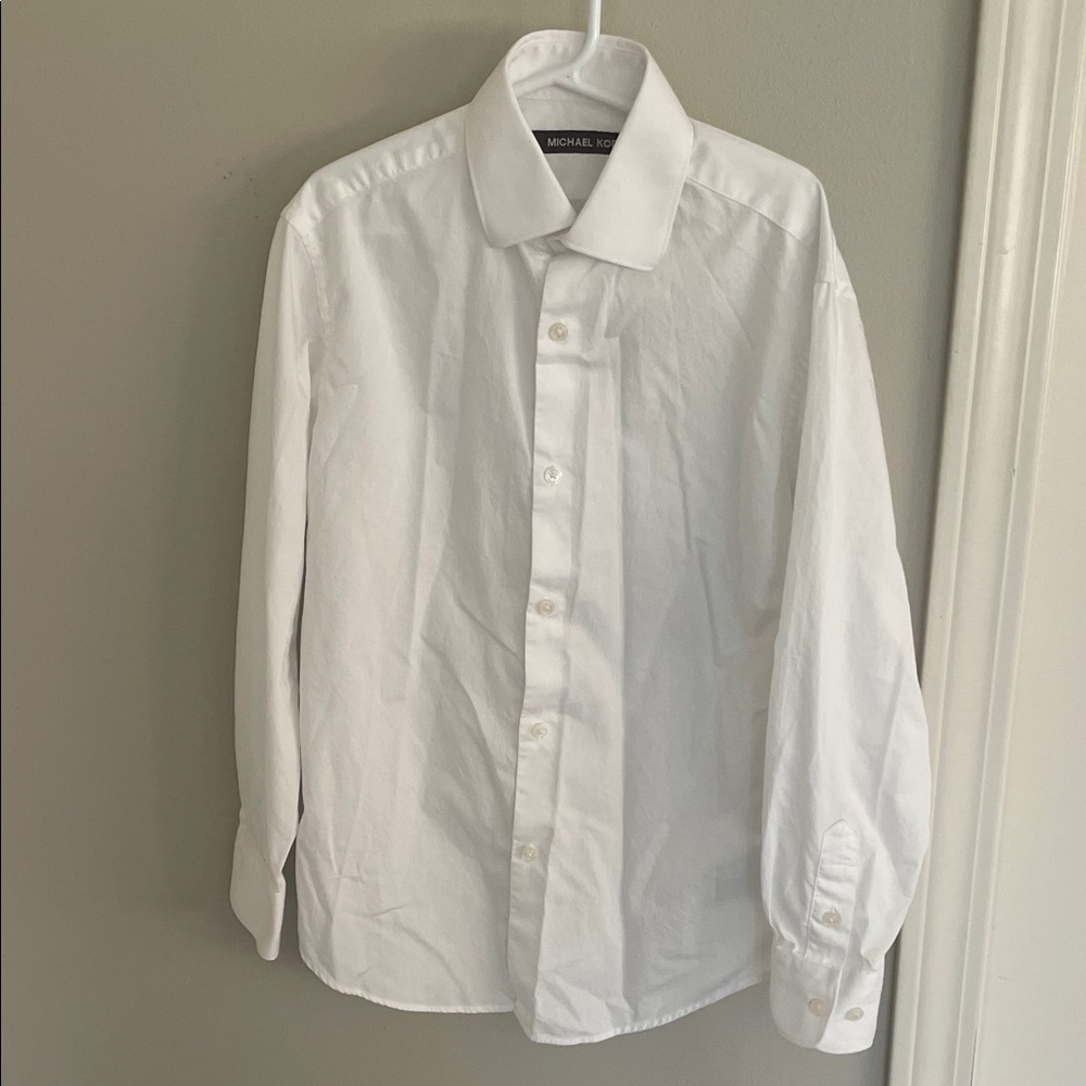 Michael Kors Men's Classic White Dress Shirt